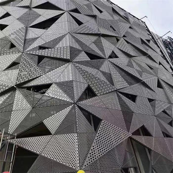 镂空铝板冲孔雕花铝单板造型外立面幕墙天花吊顶氟碳喷涂木纹铝板
