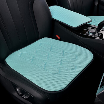 天然乳胶汽车坐垫四季通用三件套无靠单片网布透气车内女士车座垫