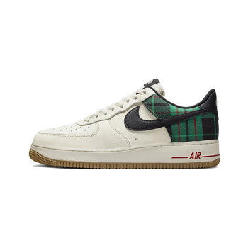耐克nike男鞋airforce1af1白绿格纹空军一号休闲板鞋dv0791dv0791100