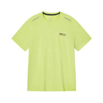 361度男子运动短袖宽松速干透气上衣2023夏季新款圆领跑步健身t恤