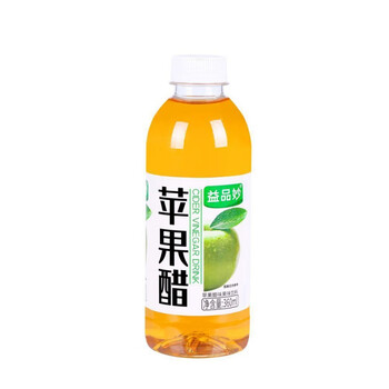 食芳溢养生苹果醋饮品360ml饮料即食果味批发 苹果醋12瓶装