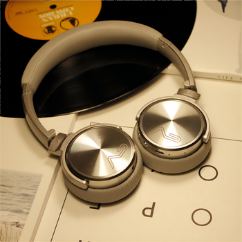 索尼sony适用便携式蓝牙头戴耳机无线高颜值高音质重低音银灰色升级版