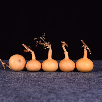 包浆老葫芦精品手捻把玩做旧紫皮文玩摆件手把件草里金 精选独把葫芦5