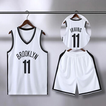 鹏际 复古篮球服套装男篮网队球衣比赛训练队服运动速干透气背心篮球