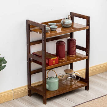 虎雀(huque)茶叶柜置物架小型客厅茶室多层茶具茶壶茶叶罐收纳架放