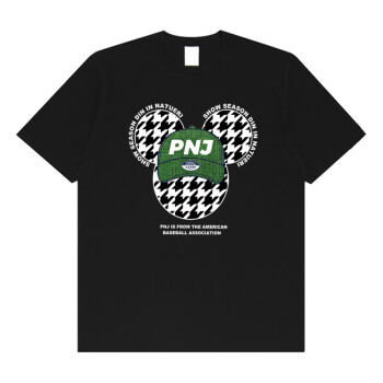 PNJ美国棒球协会潮牌短袖t恤女夏季女2022年短袖TEE