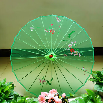 舞蹈道具伞舞蹈伞演出道具伞透明绢纱伞江南古典装饰伞广场跳舞伞