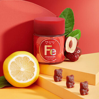 prayol培维乐补铁小熊软糖富铁糖补养气血女性缺铁性