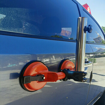 默然诺尔越野旗杆底座双吸盘旗杆支架沙漠越野车轿车通用旗杆底座户外