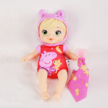 小猪佩奇淘气洋娃娃儿童仿真男女孩睡觉抱玩偶公仔过家家玩具套装淘气