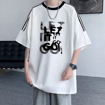 木南飞美式短袖t恤男款夏季高街潮牌设计感小众半袖体恤上衣服ins