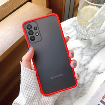 首基艾派三星a32手机壳galaxya52新款全包防摔三星a72磨砂撞色5g手机