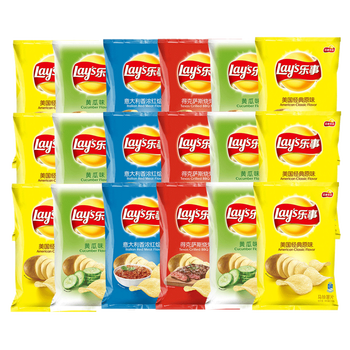 薯片混合袋装乐视原味膨化薯条小包装办公室零食小吃休闲食品 【60袋