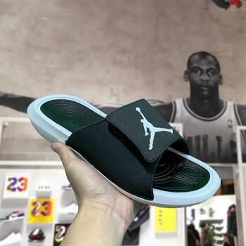 aj5拖鞋夏季透气黑金运动情侣休闲变色龙魔术贴沙滩鞋男鞋88147303236