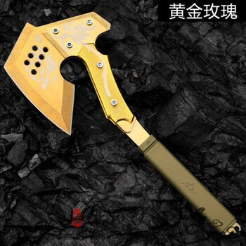 野外求生手斧头刀劈柴防身战刀精钢战术斧子户外军工六代玫瑰手斧全套