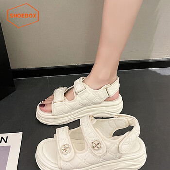 鞋柜达芙妮集团旗下运动凉鞋女夏外穿2024新款时尚百搭网红罗马休闲鞋