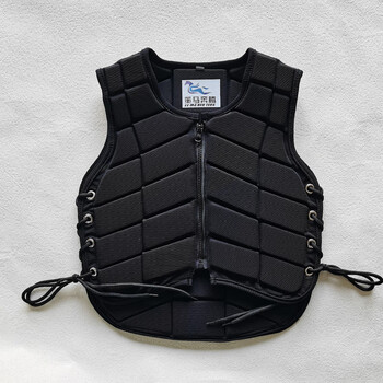 八尺龙马裤品牌骑马护甲马术背心儿童骑马服装抗摔防护训练马甲成人