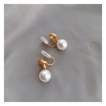 匡易珍珠蚊香盘耳夹无耳洞耳饰设计感夏季耳坠复古法式气质耳环女 蚊 