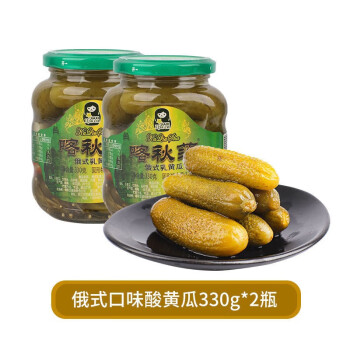 喀秋莎俄式酸黃瓜 俄羅斯風味乳黃瓜 醃製小脆青瓜罐頭 俄式酸黃瓜330