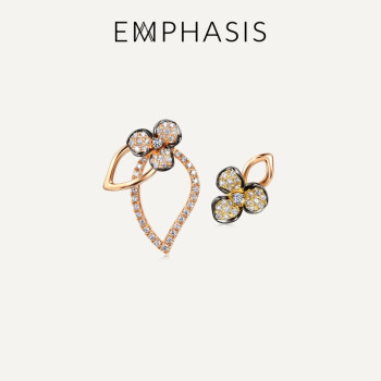 EMPHASIS 艾斐诗Symphony「颂」系列18K三色黄金钻石耳环 91800E预售预订