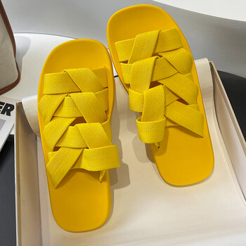 拖鞋男2022春夏季新款外穿户外编织两穿一字拖沙滩凉鞋潮拖鞋男女士