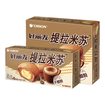 好丽友（orion）提拉米苏12枚276g 休闲零食营养早餐夹心面包点心零食解馋 提拉米苏12枚276g