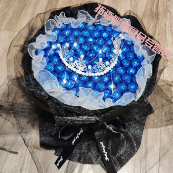 99颗网红成品浪漫糖果真知棒棒糖花束礼盒含糖情人节送女朋友礼物 99