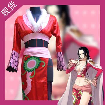幂范西定制cos服海贼王onepiece汉库克蛇姬女帝cos服红旗袍cosplay服装女全套旗袍l 图片价格品牌报价 京东