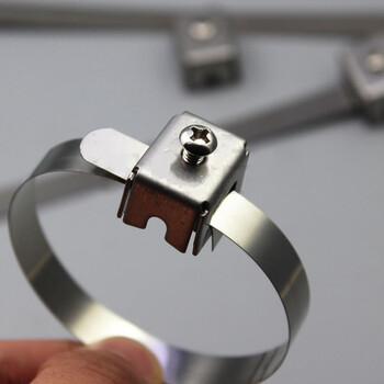 304不锈钢接地卡箍扎带卡箍电接地t2t3型接地电缆钢管接地卡箍t26平方