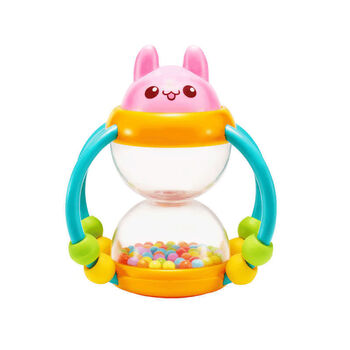 澳贝宝宝手握摇铃婴儿玩具花篮沙漏响铃婴幼儿摇铃男女孩安抚玩具沙漏