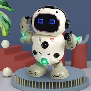 抖音同款跳舞机器人唱歌炫舞摇摆电动玩具男孩女孩电动发光玩具2一3岁