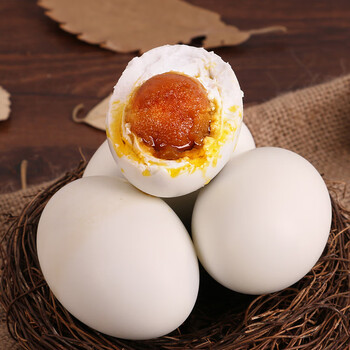 梅氏咸鸭蛋鸭蛋咸蛋熟50-70克新鲜咸鸭蛋正宗红心流油咸淡适中早餐下