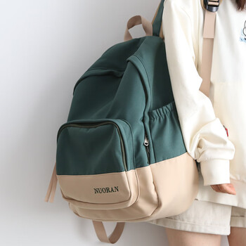 酷奇袋鼠奢侈精品撞色休闲双肩包2022新款书包女大学生男初中生通用
