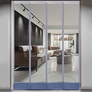 弘发磁吸门商用帘透明家用空调挡风隔断帘隔热磁铁自吸塑料pvc软门帘