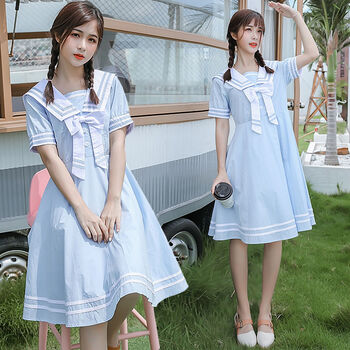 适合初中生高中生女生穿的少女日系小清新连衣裙闺蜜装衣服女学生韩版