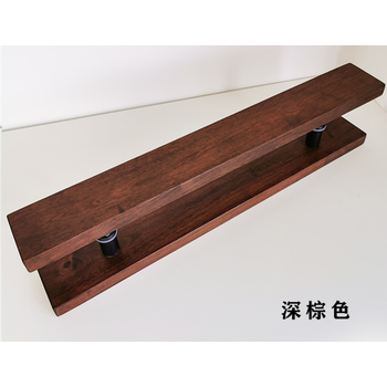 定制logo木质玻璃门大拉手实木中式仿古肯德基门原木把手个性创意深
