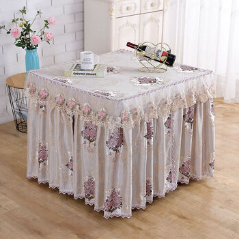 烤火罩电炉罩套桌子罩布麻将机桌布桌罩麻将机罩紫罗兰707065宽度高度