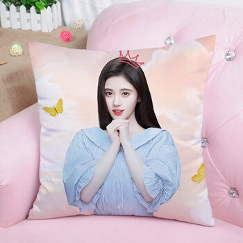 鞠婧祎抱枕抱枕定做双面照片女同款靠背垫床头靠垫靠枕头生日礼物07