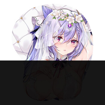 卡通动漫胸部立体鼠标垫定制3d胸鼠标垫游戏原神碧蓝航线diy二次元