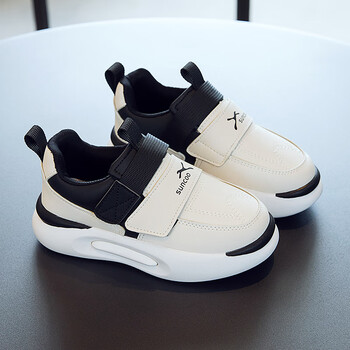 昌祥回力男童鞋子小白鞋秋款2023新款皮面儿童运动鞋中大童春秋男孩