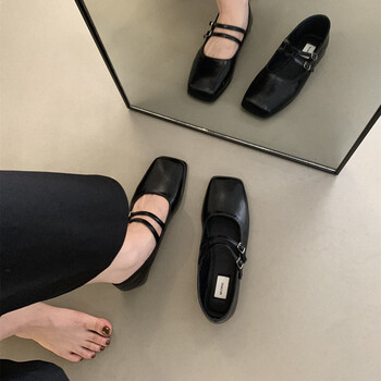 唐晓笙mgg法式晚风银色玛丽珍单鞋女平底2023秋季新款气质仙女方头