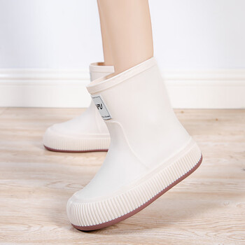 lvtata日系雨鞋女工作雨靴束口轻便成人防水鞋女士可爱水靴防滑耐磨