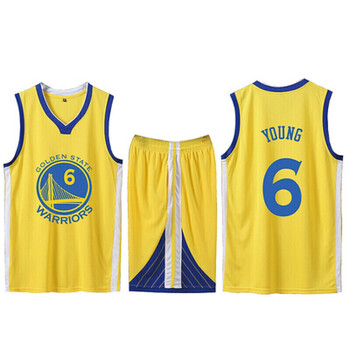 滕讯体育nba同款定制勇士队30号球衣杜兰特汤普森格林背心比赛队篮球