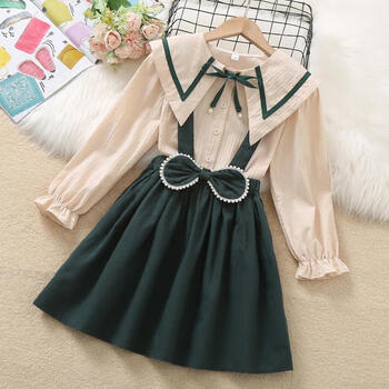 柏诺唯女童秋季套装适合416岁小女生穿的新款时尚娃