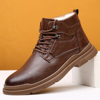 alicebruce 品牌马丁靴男英伦风时尚潮流男士皮靴百搭秋冬季商务休闲