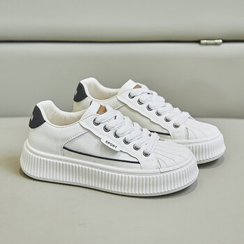 fengpilang卡迪高女鞋官方风格韩版小白鞋女2023秋季新款ins学生休闲