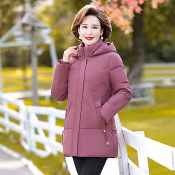 50-60岁防寒保暖老人家冬天穿的妈妈装羽绒服短款大码舒适轻便2022