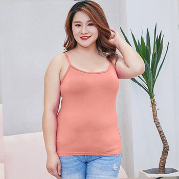 胖女人吊带背心大码吊带背心女夏棉打底衫内搭宽松吊带衫加肥加大胖mm