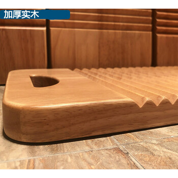高楷泰家用加厚搓衣板木质实木双面板老式跪罚神器 双面45*18*2.4cm