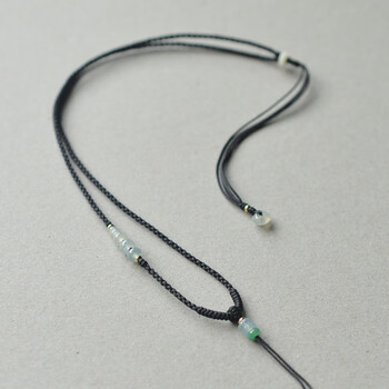 htxdi简遇18手工简约天货然翡翠男女毛衣链七夕情人节礼物送男女朋友